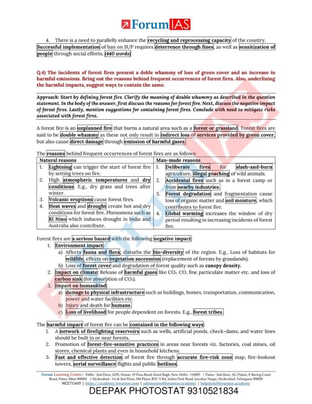 Forum IAS MGP Half Length Cohort 2 PT 20 Test English For Prelims 2023