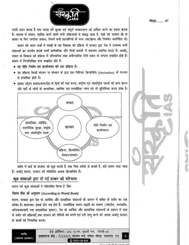 Sanskriti Ias Gs Paper To Printed Notes In Hindi For Upsc Mains