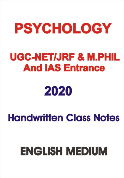 Psychology Optional Notes by Arvind Otta in English for UGC NET CSIR