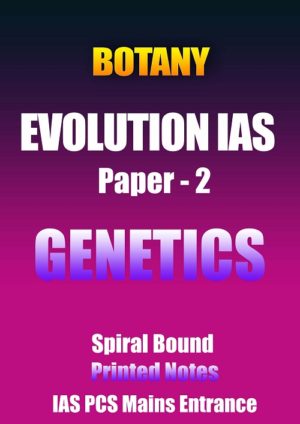 Genetics Part Botany Optional Notes By Evolution For Ias Mains