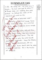 Topper's 2021 Essay 18 Test Copy Handwrittes Notes by Lukmaan IAS in English for Mains-h