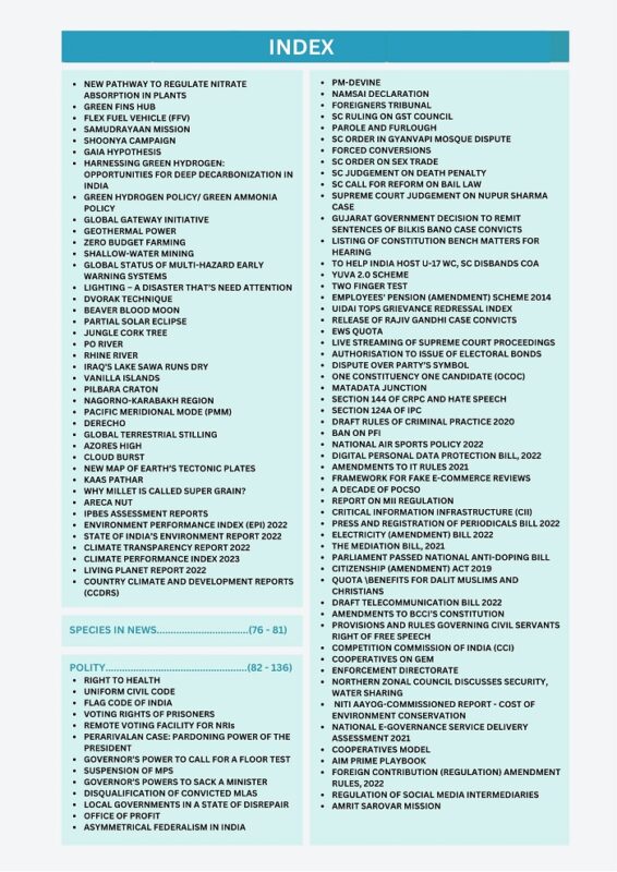 Vajiram And Ravi Prelims Quick Revision Part-I Notes In English For 2023