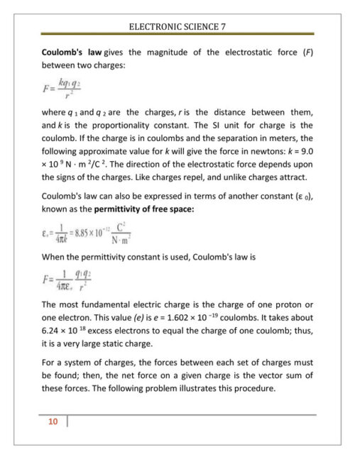 UGC NET Electronics Science Unit-7 Electrostatics Printed Notes by Bhardwaj Academy-E