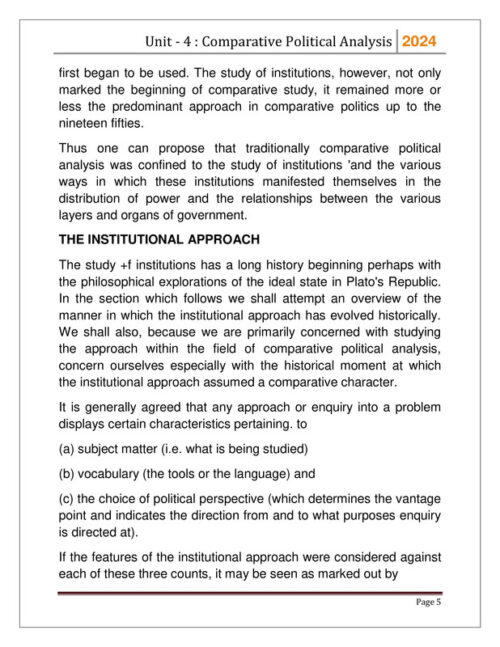 EduIQ PSIR Unit 3 and 4 Printed Notes by Bhardwaj Academy for UGC NET 2025-e